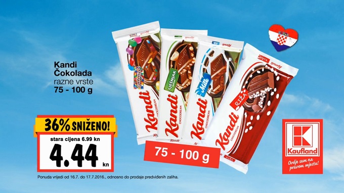 Kaufland vikend akcija Kandi čokolada