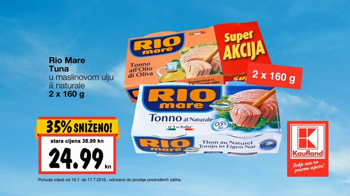 Kaufland vikend akcija Rio Mare tuna