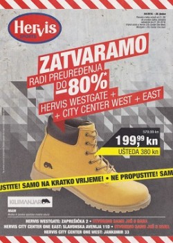 Hervis katalog zatvaranje