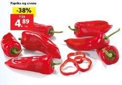 Lidl akcija paprika rog crvena