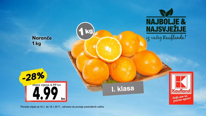 Kaufland akcija naranče