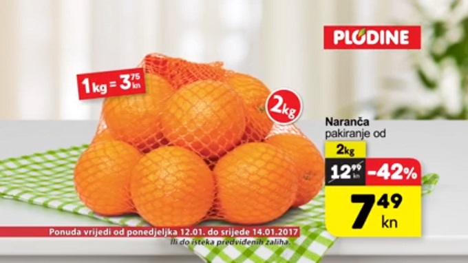 Plodine akcija naranča