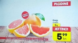 Plodne akcija grejp crveni