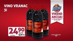 Pivac vikend akcija vino Vranac