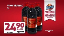 Pivac vikend akcija vino Vranac