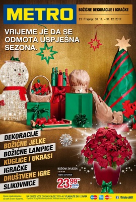 Metro katalog božićne dekoracije i igračke