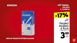 Konzum hit dana trajno mlijeko
