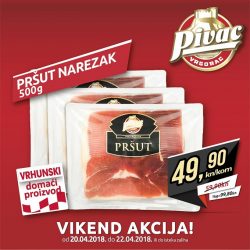 Pivac vikend akcija pršut