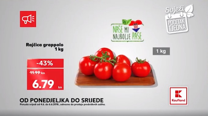 Kaufland akcija rajčica grapolo