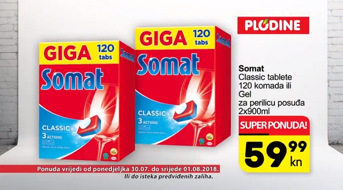 Plodine akcija Somat tablete