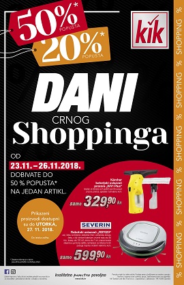 KiK katalog Dani crnog shoppinga