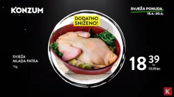 Konzum akcija mlada patka