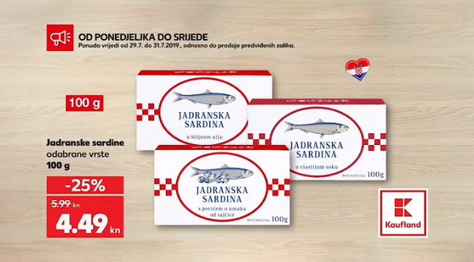 Kaufland akcija sardine
