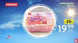 Konzum akcija pureće mljeveno meso