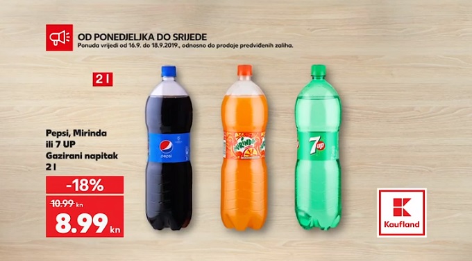 Kaufland akcija Pepsi Miranda 7up