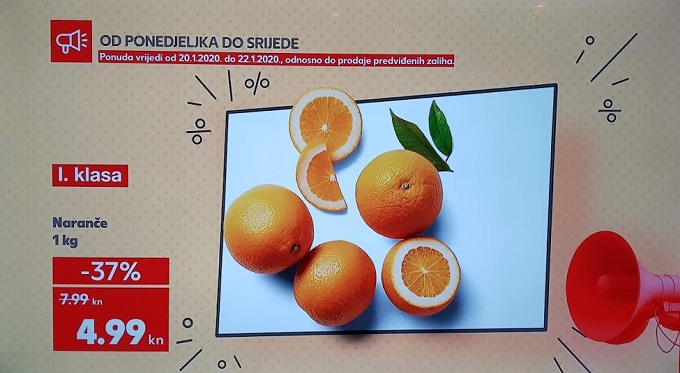 Kaufland akcija naranče