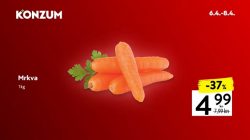 Konzum akcija mrkva