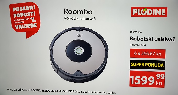 Plodine akcija usisavač Roomba