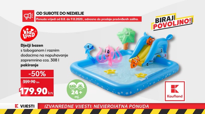 Kaufland akcija djecčji bazen