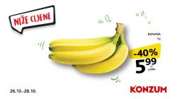 Konzum akcija banane