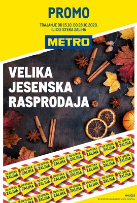Metro katalog Velika jesenska rasprodaja
