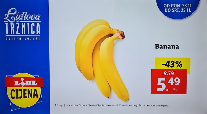 Lidl akcija banane