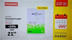 Plodine akcija fotokopirni papir