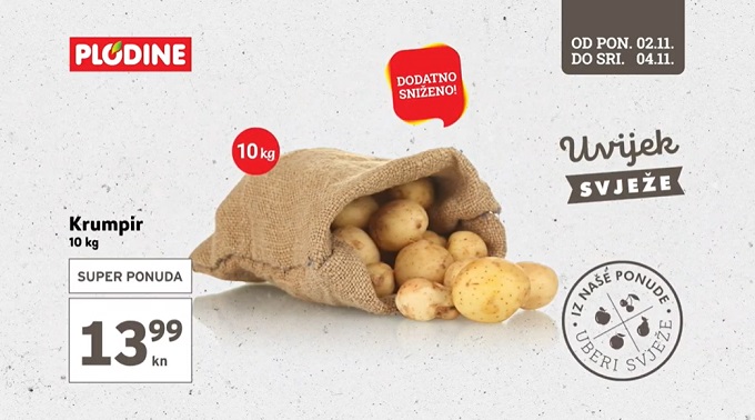 Plodine akcija krumpir
