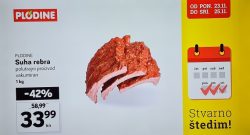 Plodine akcija suha rebra