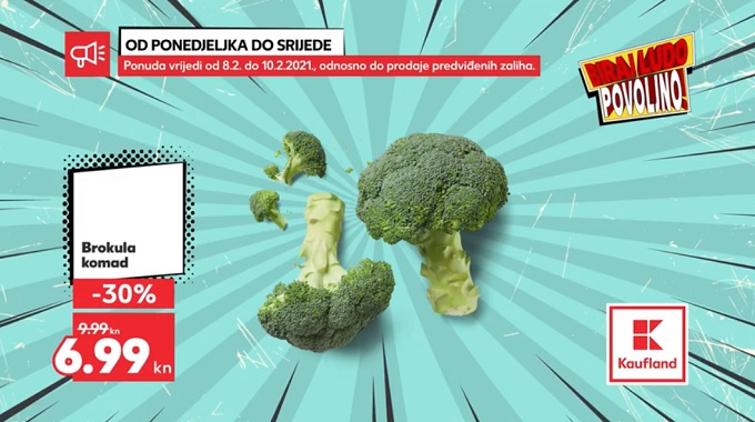Kaufland akcija brokula