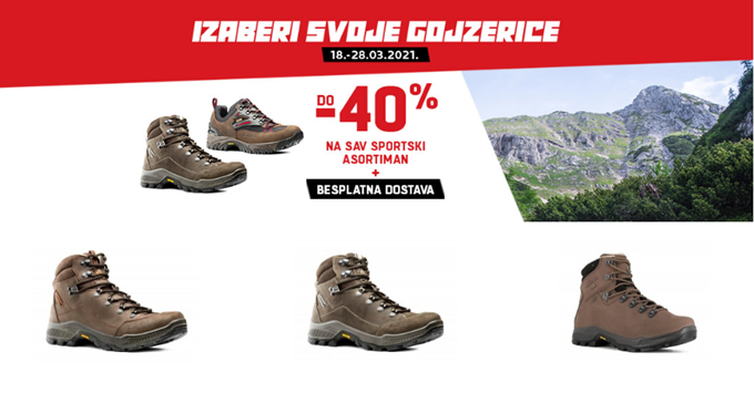 Alpina 40% i besplatna dostava sportska obuća