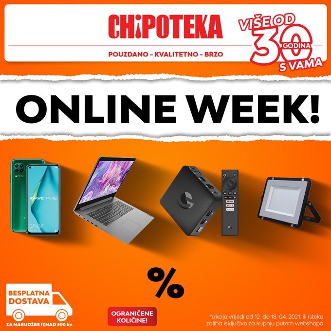 Chipoteka webshop akcija Online week do 18.04.