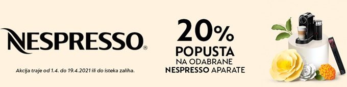 Elipso webshop akcija 20% na Nespresso