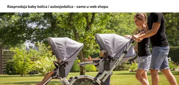 Lesnina webshop akcija dječja kolica i autosjedalice