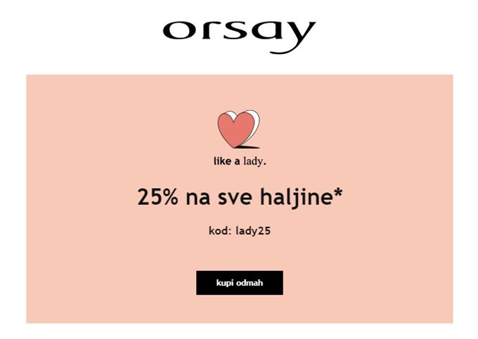 Orsay webshop akcija 25% na sve haljine