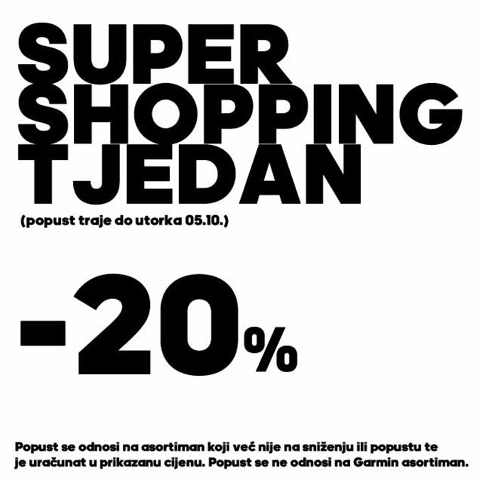 Ferivi Sport webshop akcija Super shopping tjedan do 05.10.