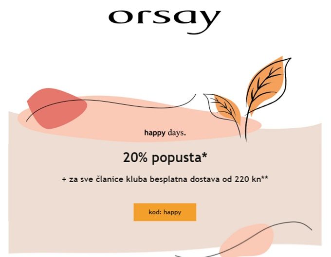 Orsay webshop akcija do 10.10.