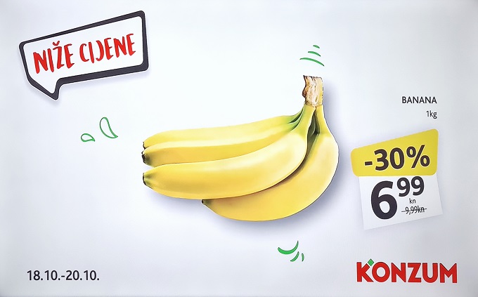 Konzum akcija banana