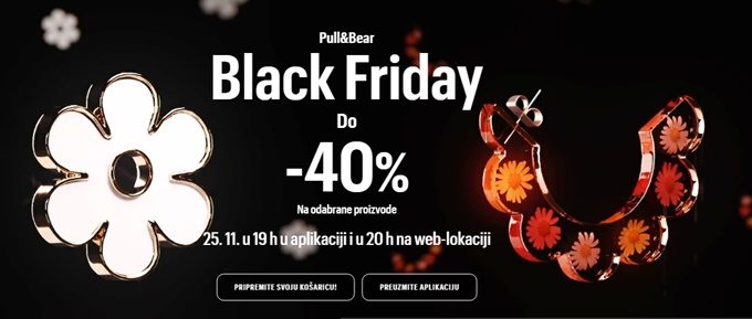 Pull&Bear webshop akcija Black Friday