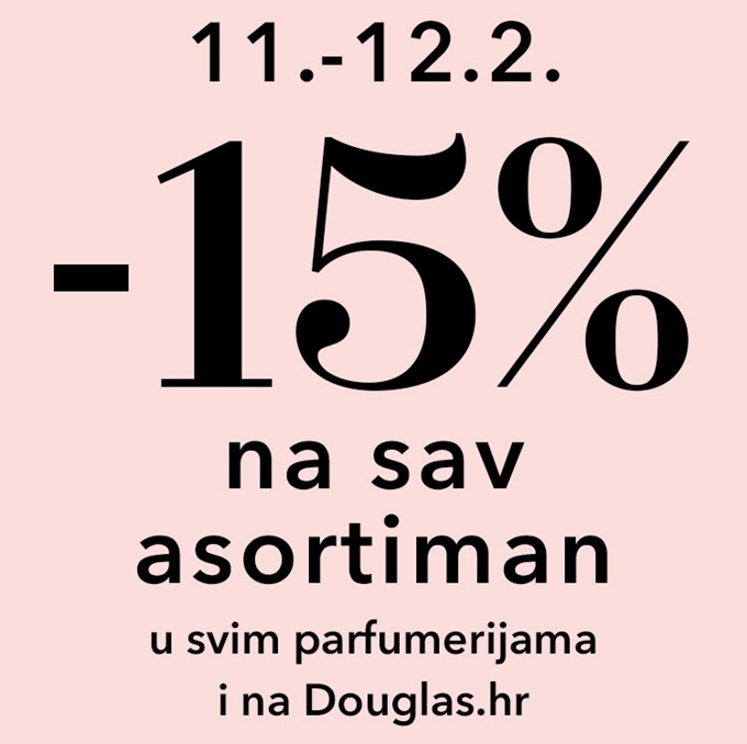 Douglas webshop akcija 15% popusta na sav asortiman