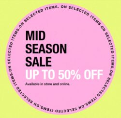 Bershka webshop akcija Mid season sale