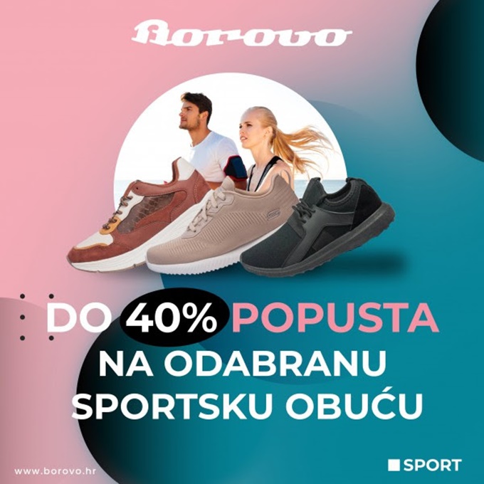 Borovo webshop akcija Do 40% popusta na sportsku obuću