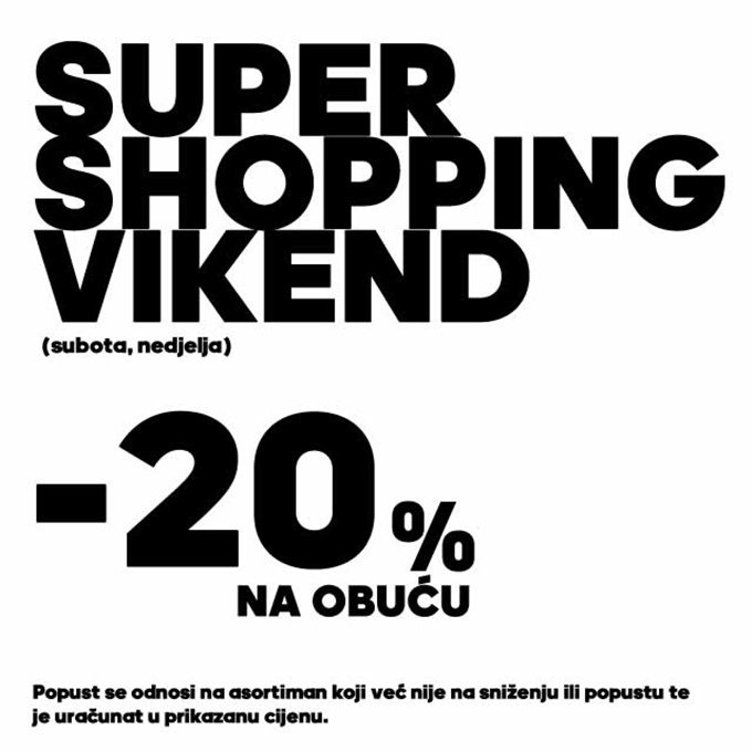 Ferivi Sport webshop akcija Super shopping vikend do 24.04.