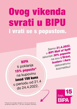 Bipa katalog Mall of Split