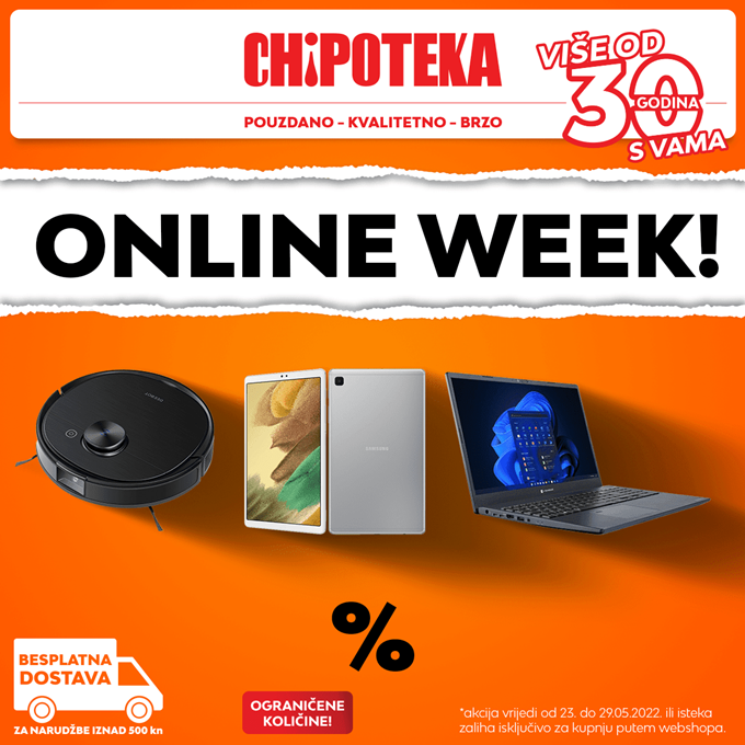 Chipoteka webshop akcija Online week do 29.05.