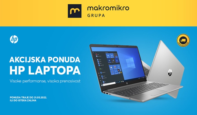 Makromikro webshop akcija HP laptopi