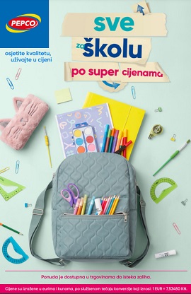 Pepco katalog Sve za školu