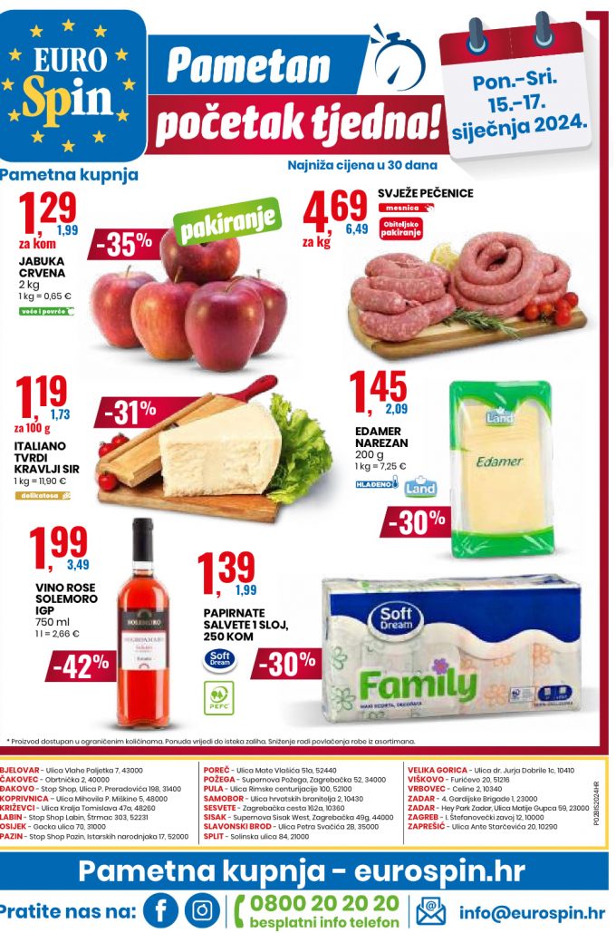 Eurospin akcija za početak tjedna
