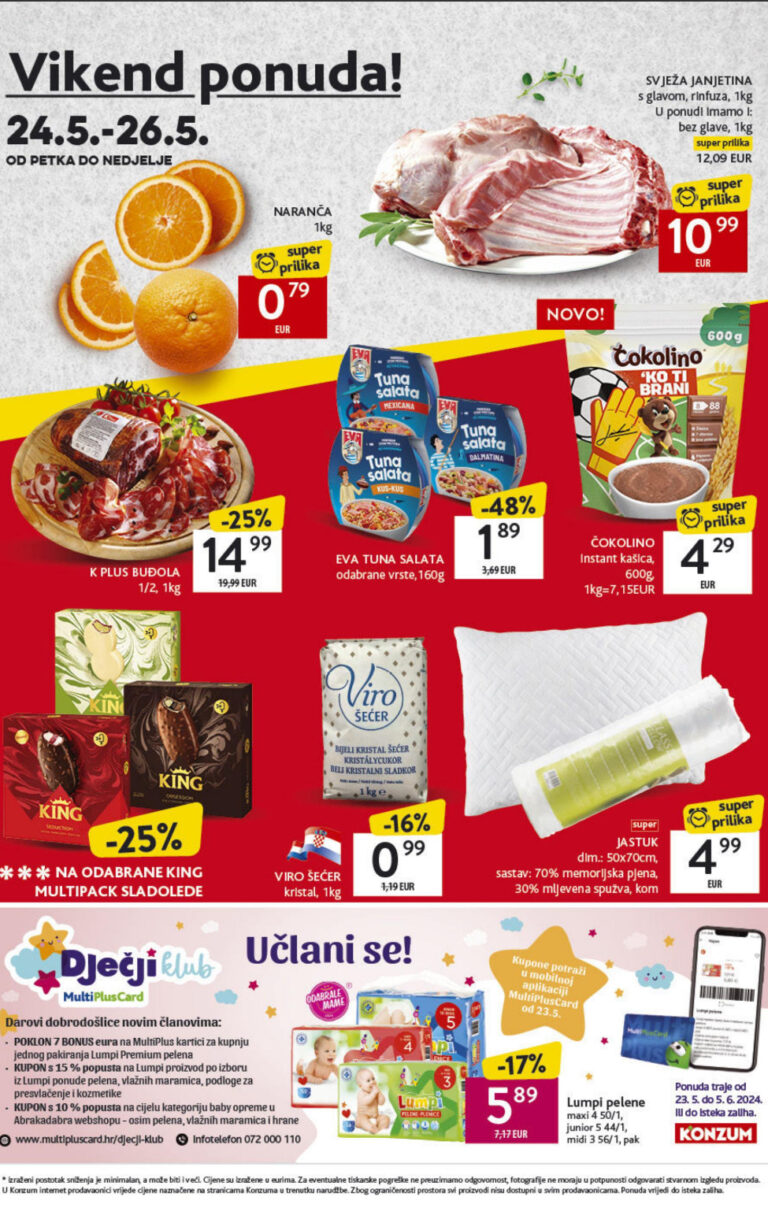 Konzum Vikend Akcija Do 26.5.