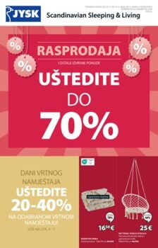 JYSK katalog Rasprodaja do 16.6.